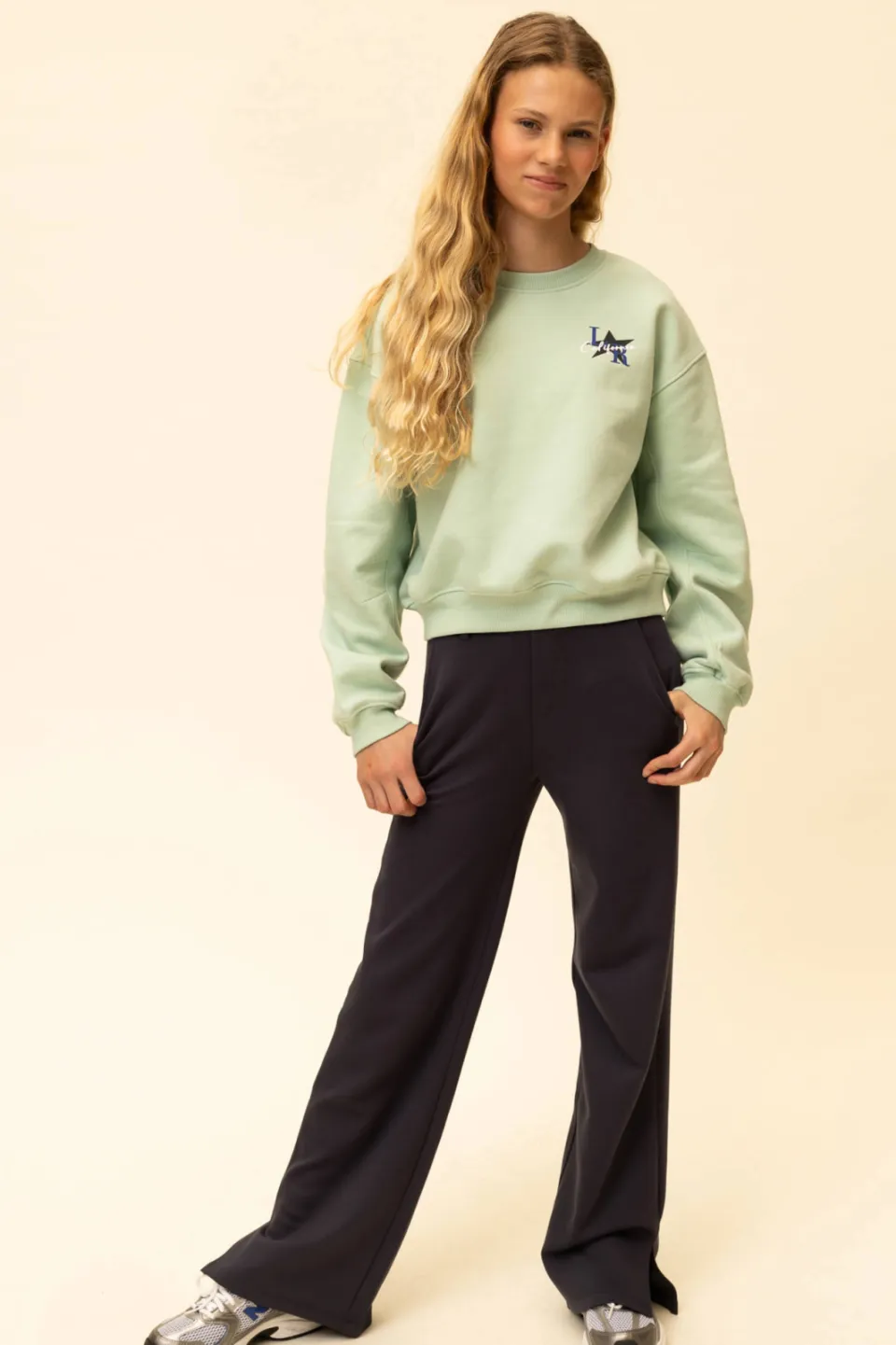 LOOXS 10sixteen straight casual broek antraciet, foto 4