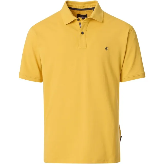 Casa Moda Polo Shirt Korte Mouw Casamoda Polo Stretch Mustard Geel