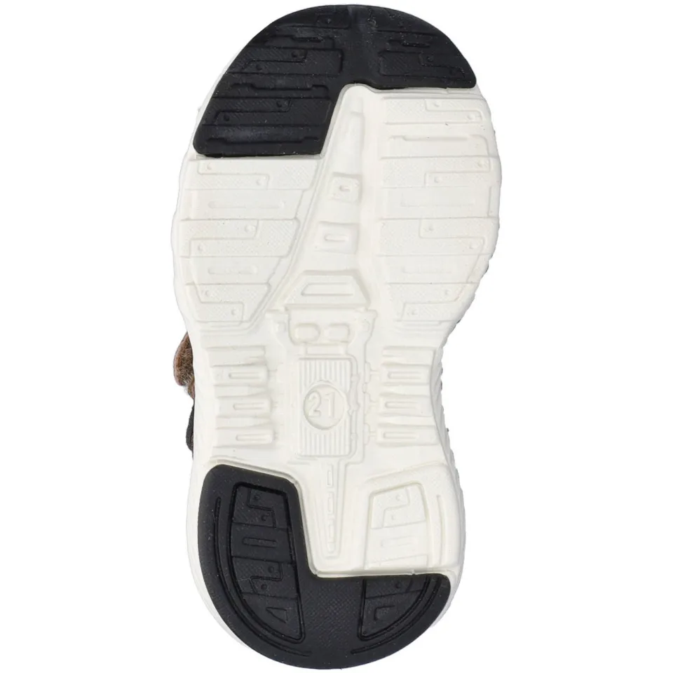 Nelson Kids imitatieleren sneakers - bruin meerkleurig, foto 3