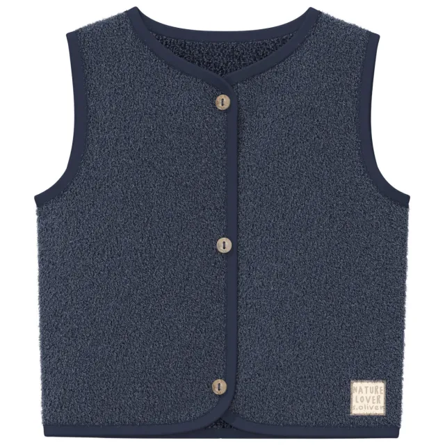 S.Oliver teddy gilet - donkerblauw, foto 2