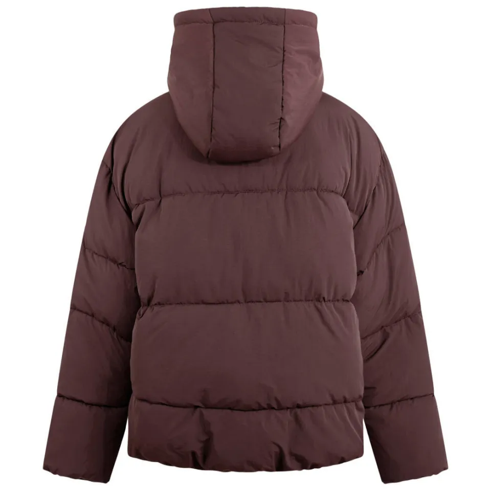 Shoeby winter pufferjas donkerbruin, foto 4