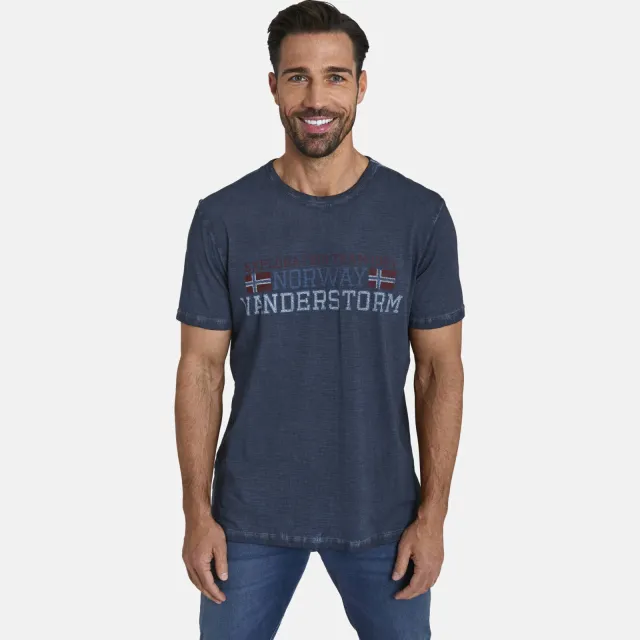 Jan Vanderstorm Diethelm T-shirt donkerblauw