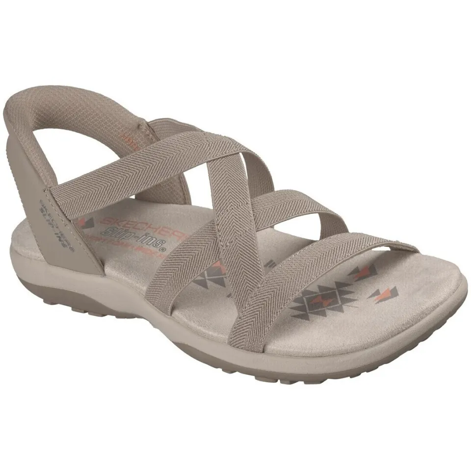Skechers Slip-Ins Reggae Slim sandalen beige, foto 2
