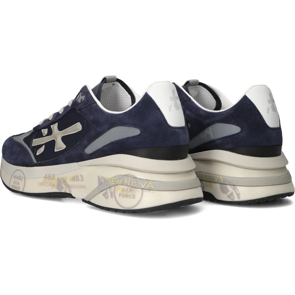 Premiata Moerun sneaker blauw, foto 4