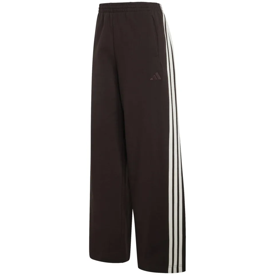 Adidas Kit 3-Stripes wide joggingbroek donkerbruin bruin, foto 2