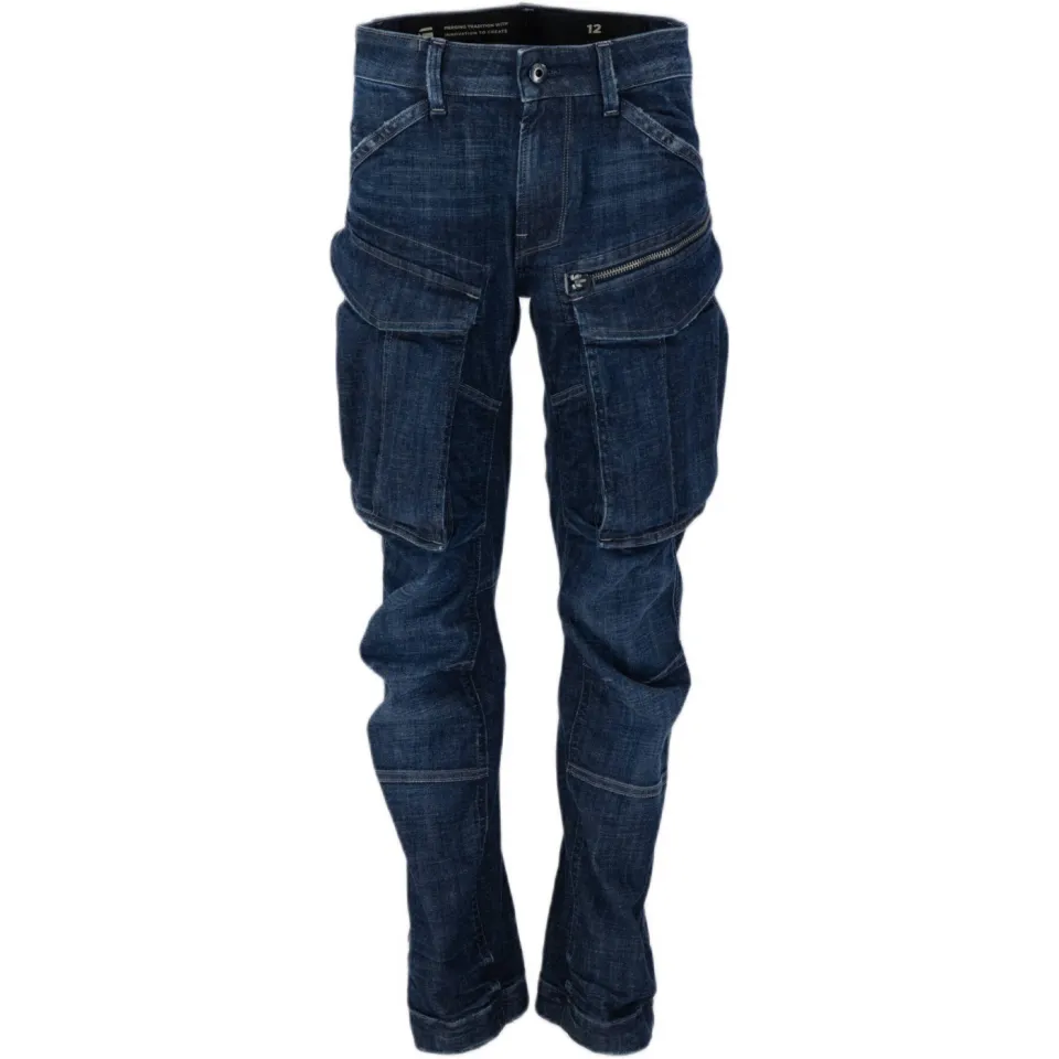 G-Star tapered jeans dark blue denim, foto 2