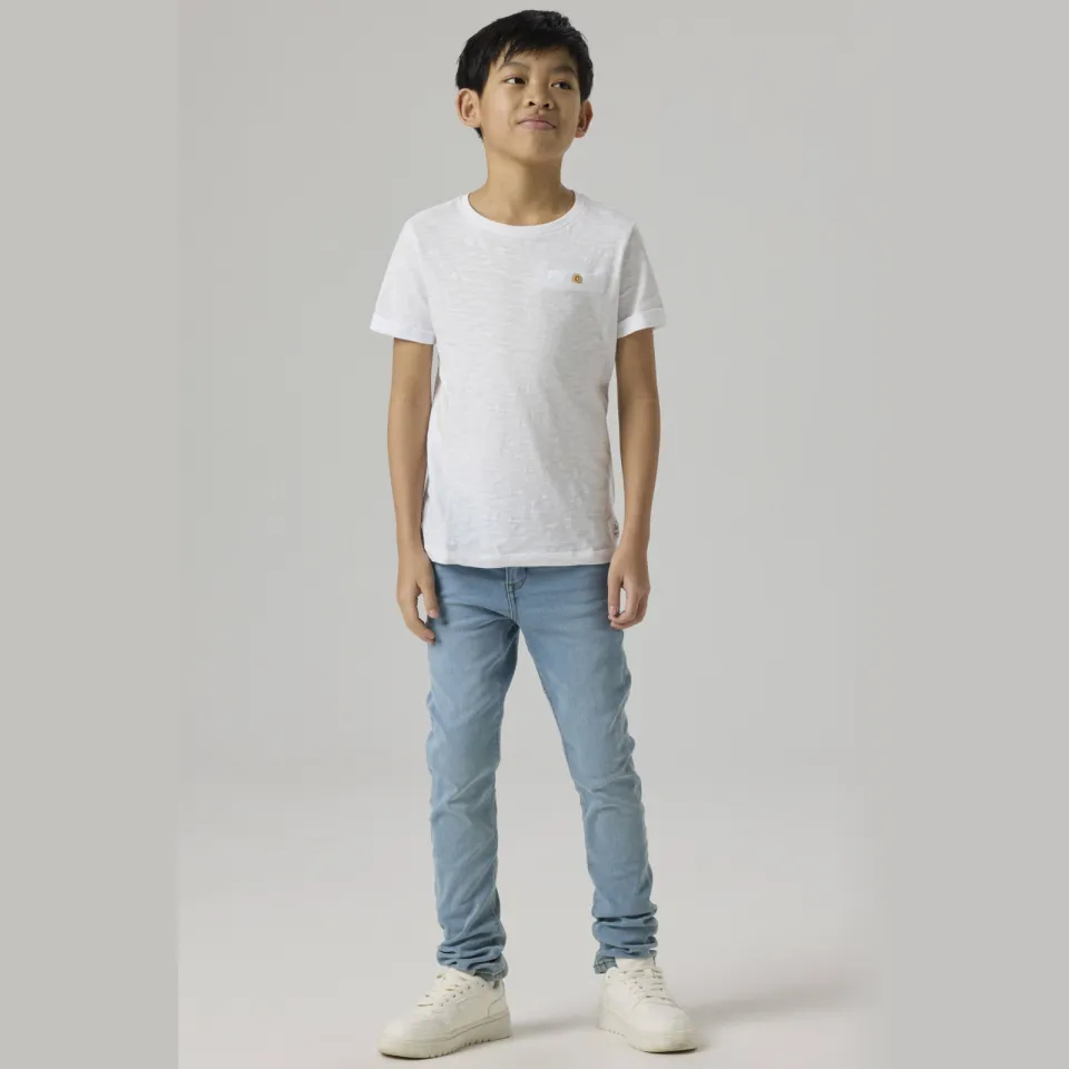 NAME IT KIDS slim fit jeans NKMSILAS light denim Light Blue Denim