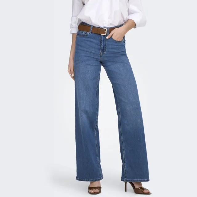 Only ONLMADISON high waist wide leg jeans blauw, foto 5