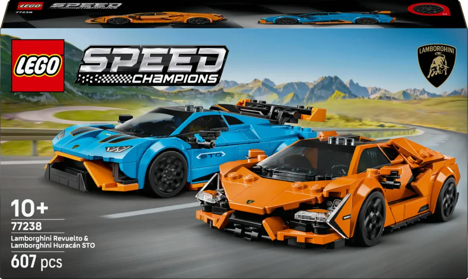 Lego Speed Champions Lamborghini Revuelto en Huracán STO 77238, foto 3