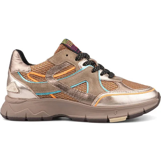 Floris Van Bommel Daysi 09.01 leren sneakers goud