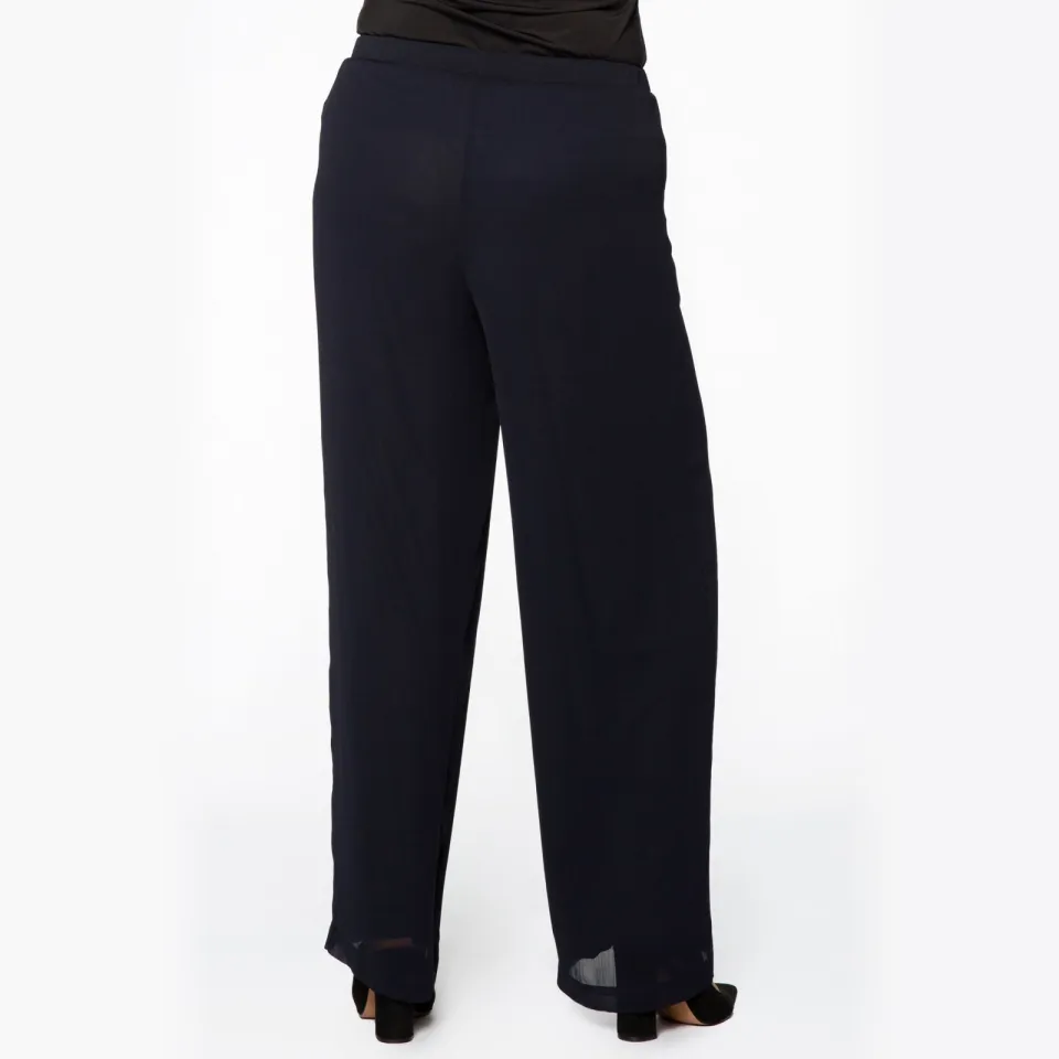 Yoek high waist broek marineblauw, foto 3