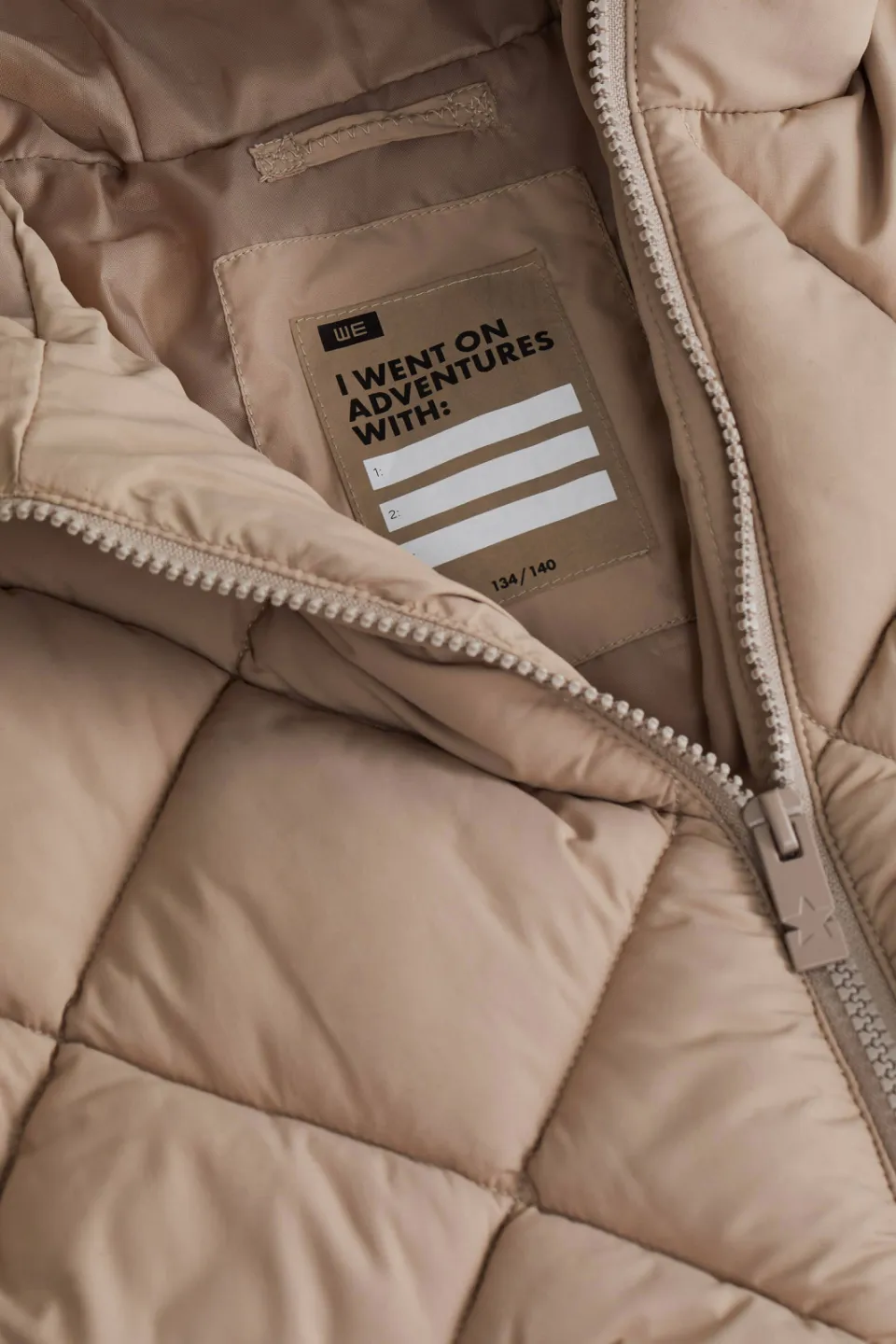 WE Fashion gewatteerde jas beige, foto 3
