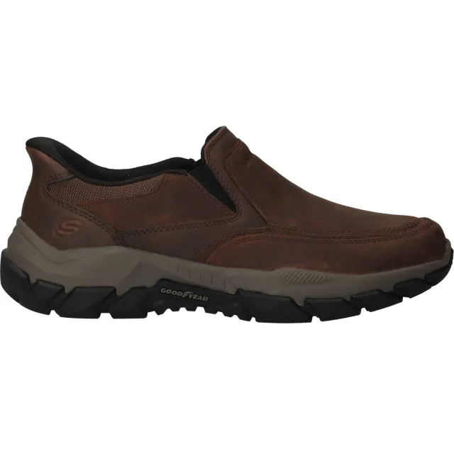 Skechers Slip-Ins Relaxed Fit Santoro instapper bruin
