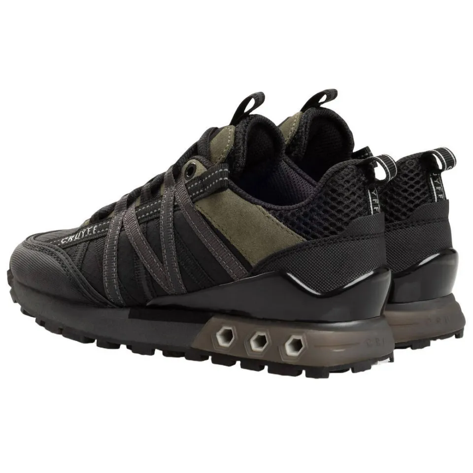 Cruyff leren sneakers - donkergroen/zwart, foto 5