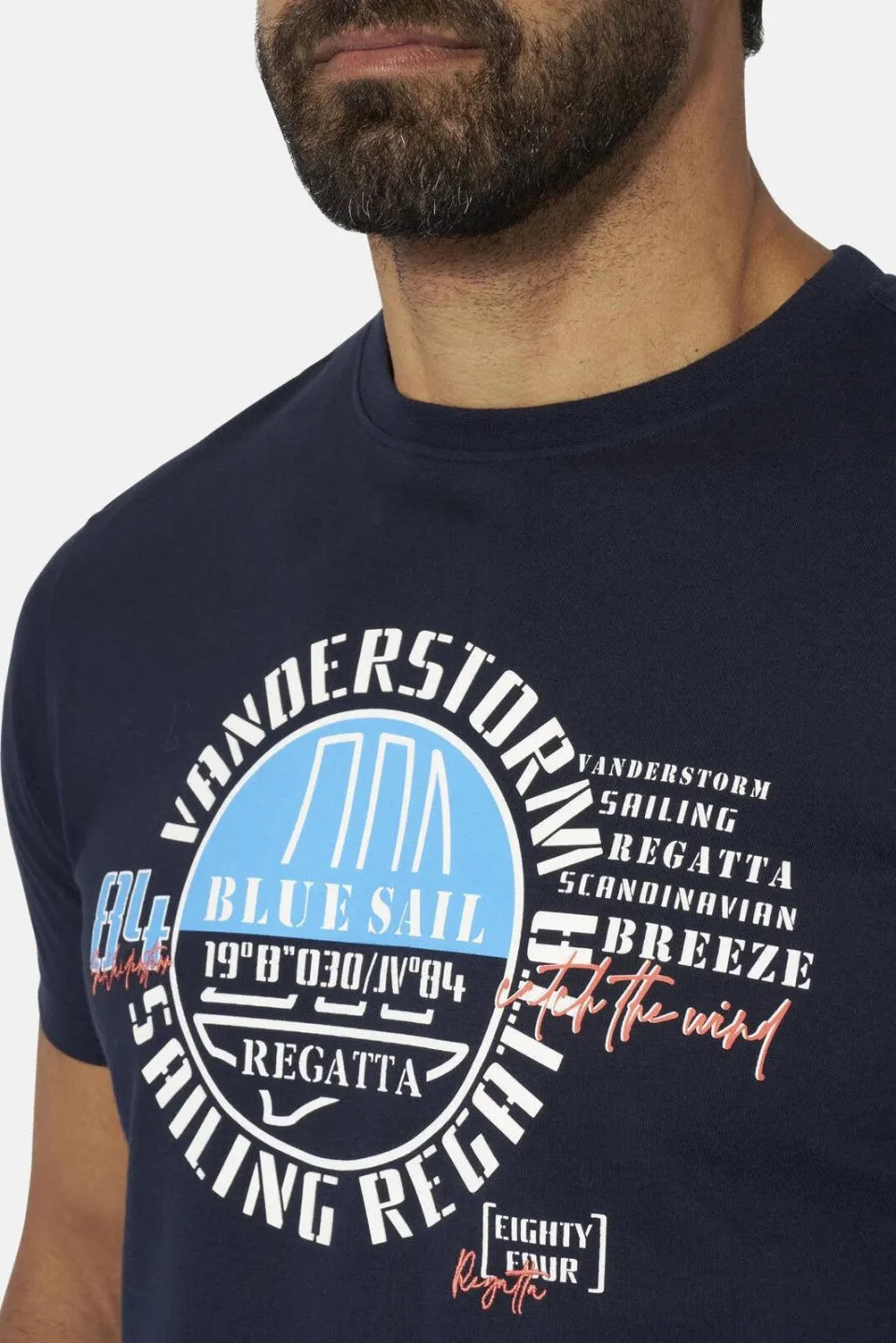 Jan Vanderstorm Ulfert T-shirt donkerblauw, foto 5
