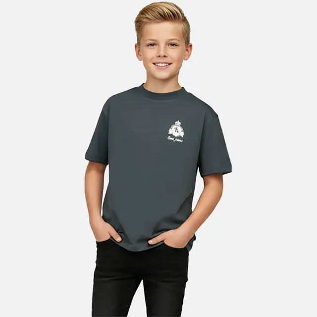 Cars T-shirt met backprint antraciet