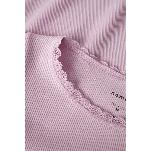 NAME IT t-shirt rib gebreid paars, foto 5