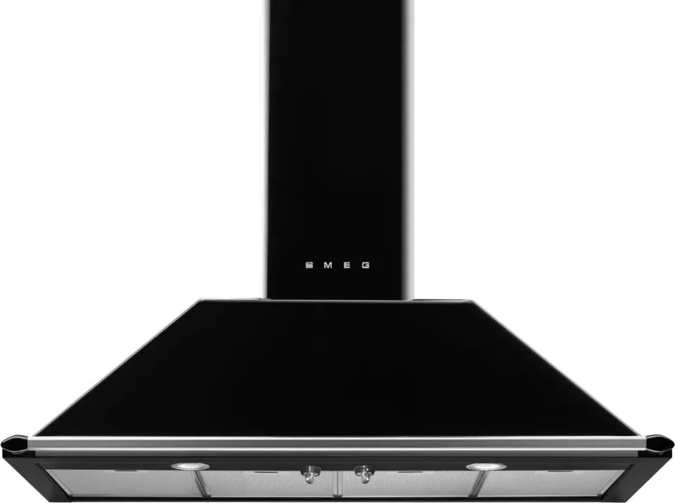 Smeg KT110BLE wandschouw afzuigkap zwart, foto 2