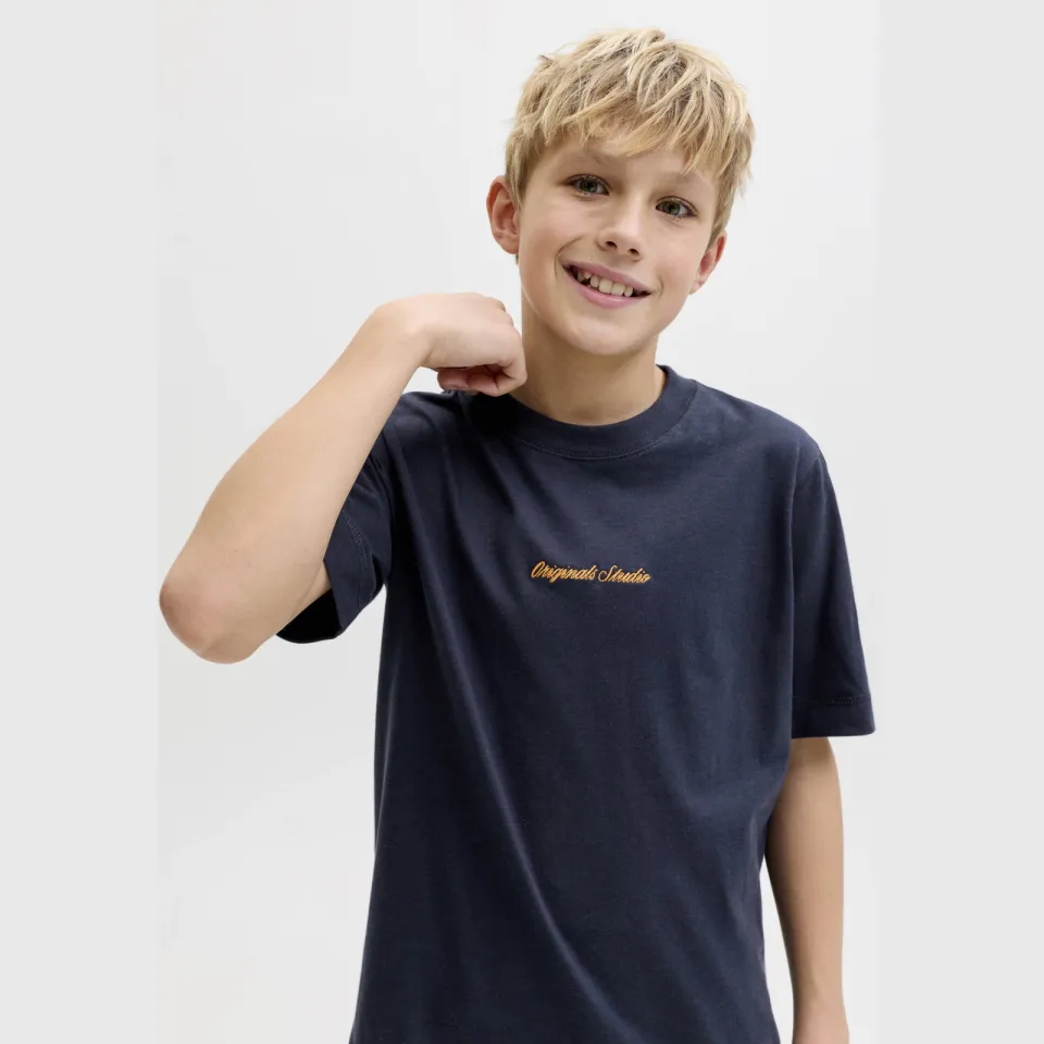 Jack & Jones T-shirt met tekst donkerblauw, foto 4