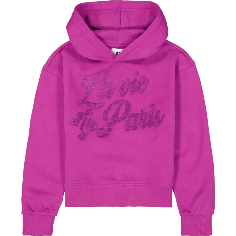 Garcia rechtvallende hoodie met tekst - fuchsia, foto 2