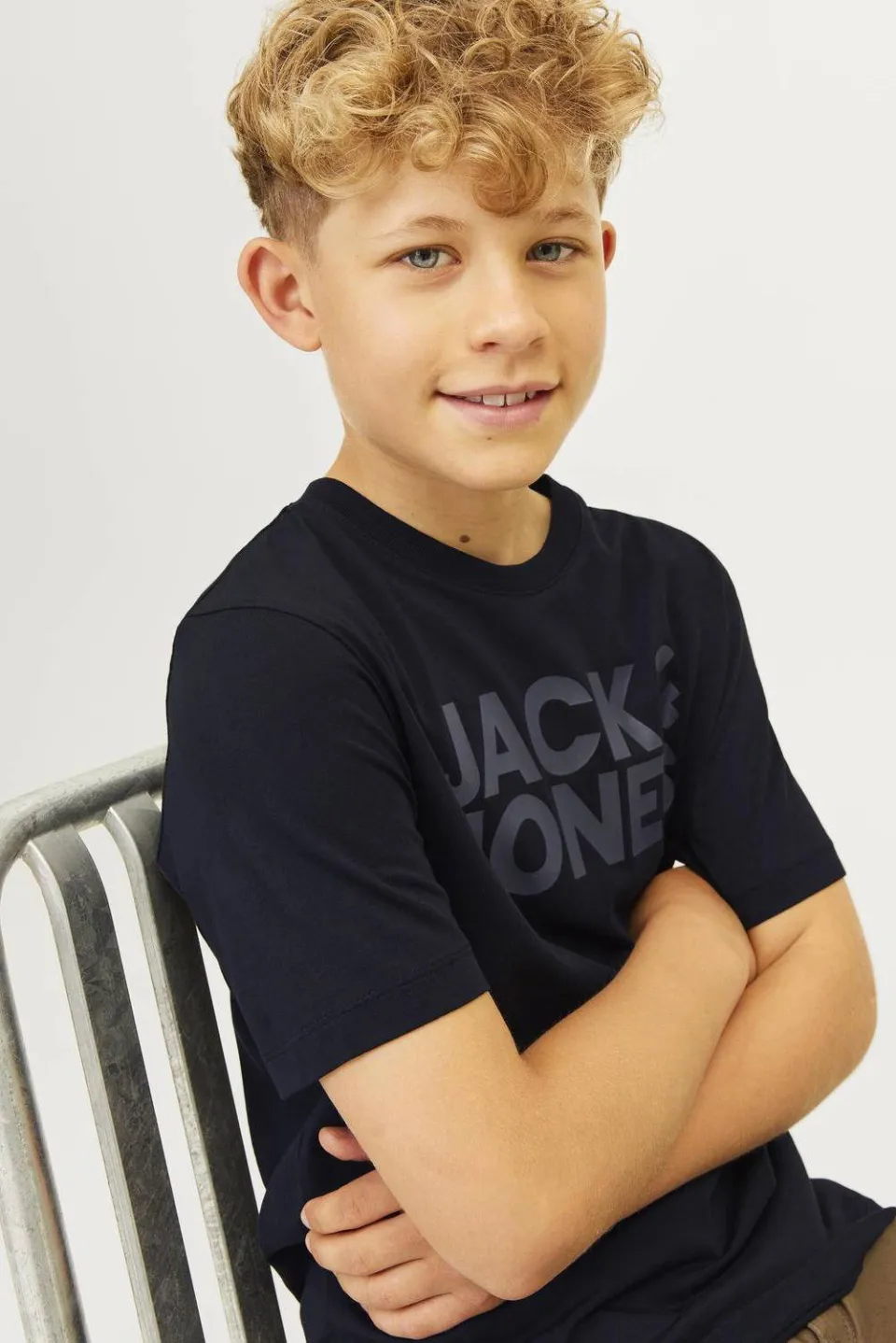Jack & Jones T-shirt JJECORP zwart, foto 4