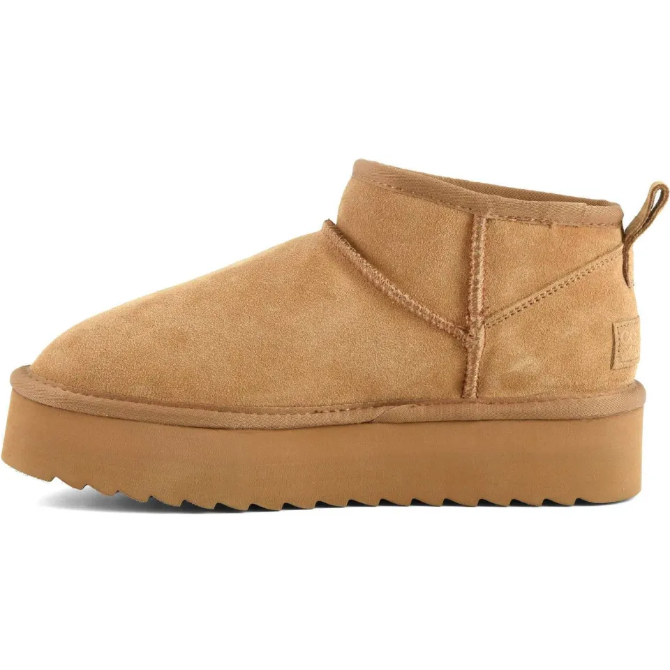 Colors of California suède enkelboots beige, foto 4