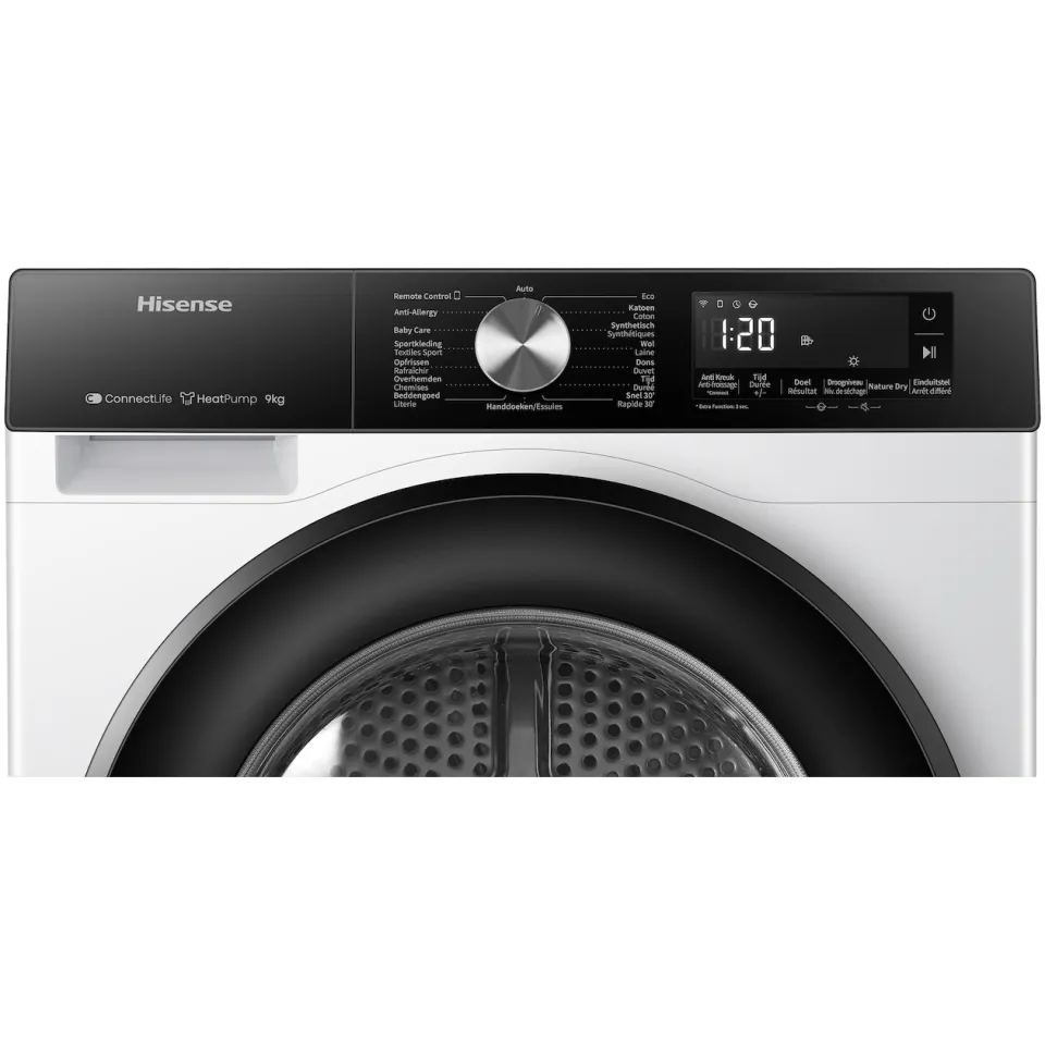 Hisense DH3S902BWCC warmtepompdroger wit, foto 3