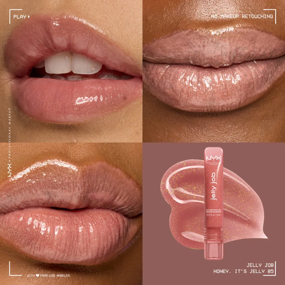 NYX Professional Makeup Jelly Job lipgloss 05 Honey It's Jelly, foto 4