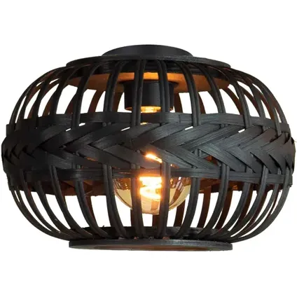 EGLO Plafondlamp Towcester Zwart ⌀38cm Zwart;Zwart;