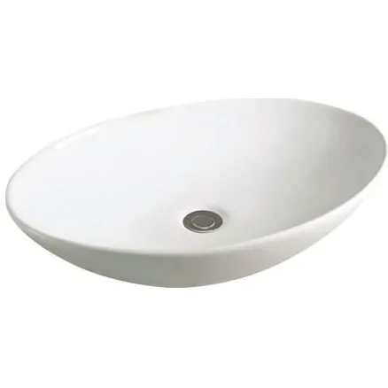 Best Design Waskom Best Design Ovaal Keramiek Opbouw 50x43x11cm Wit