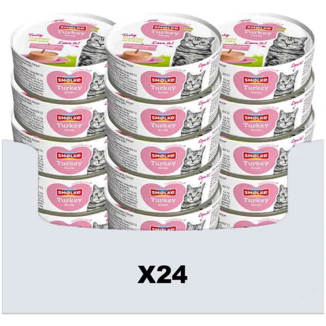 Smolke Soft Paté kalkoen kattenvoer nat, foto 2