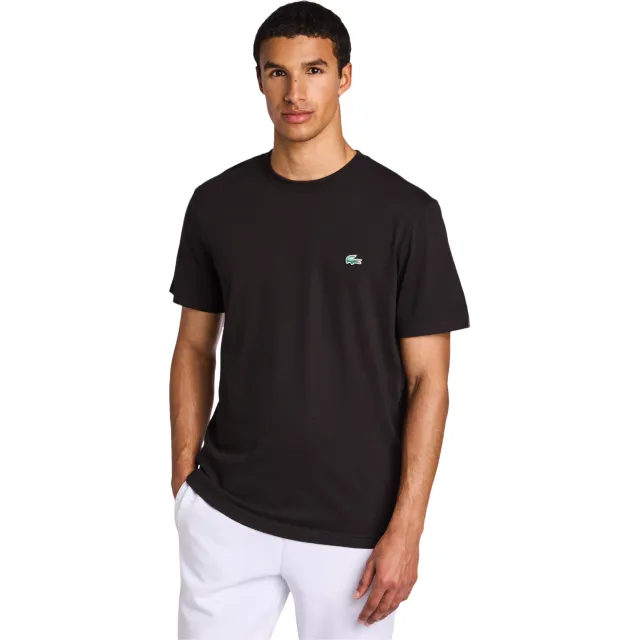 Lacoste Small Croc T-shirts Heren - Zwart Black