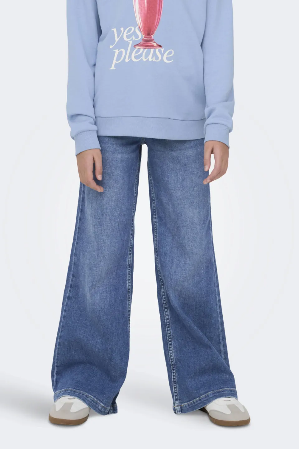 KIDS ONLY GIRL wide leg jeans dark blue denim, foto 6