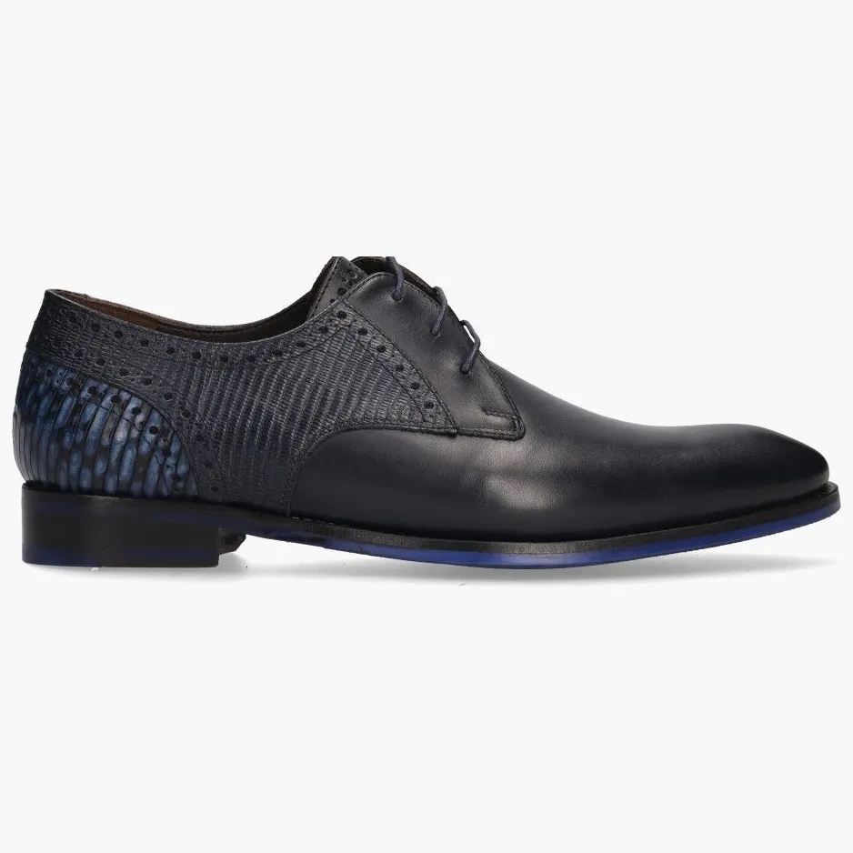 Floris van Bommel Zaler sneakers blauw Suède, foto 2