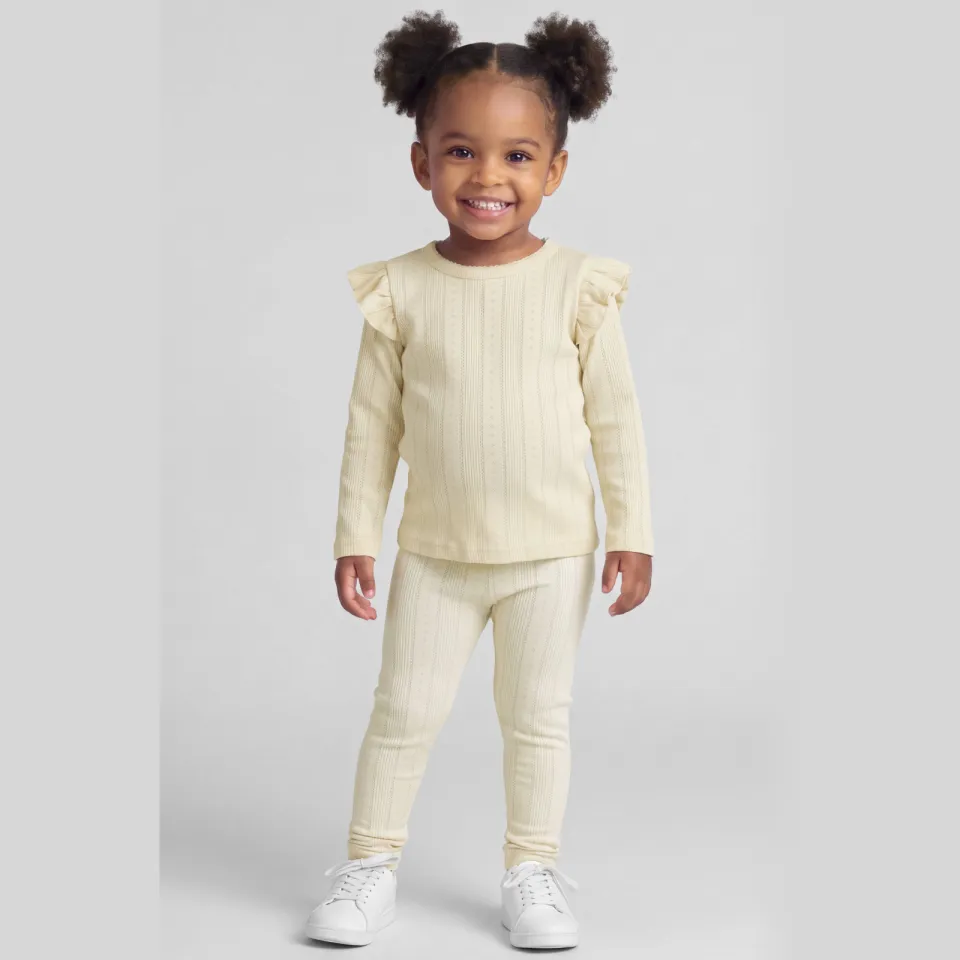 NAME IT MINI legging ecru Summer Sand