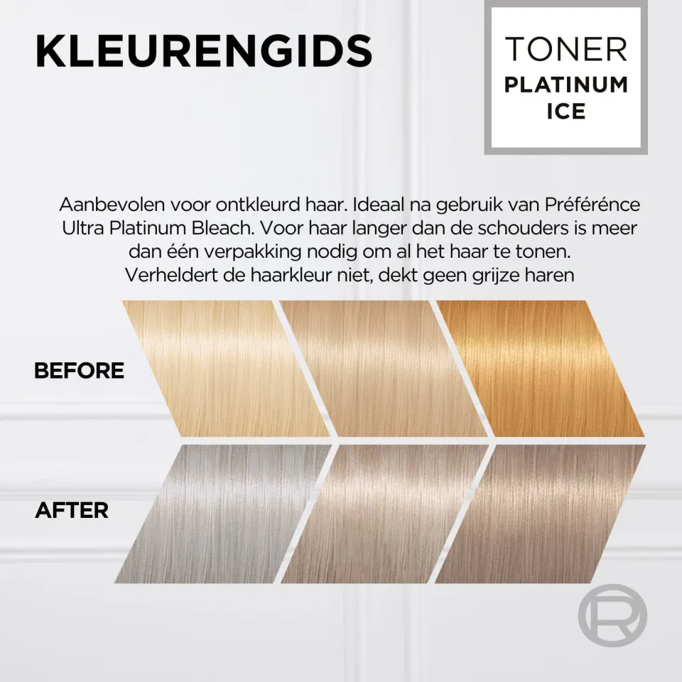 L'oréal Préférence Le Blonding toner Platinum Ice 01 platinum ice, foto 2