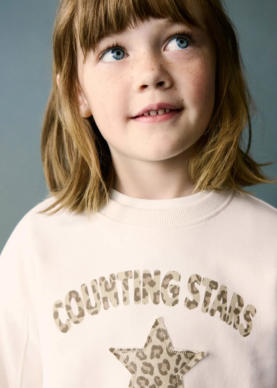 Mango Kids sweater met patches en tekst - wit, foto 4