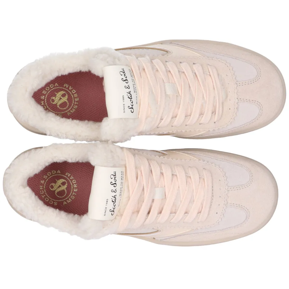 Scotch & Soda Minny suede sneakers crème, foto 4