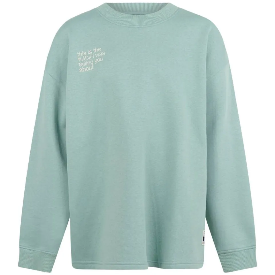 Shoeby sweater met backprint - licht turquoise, foto 2