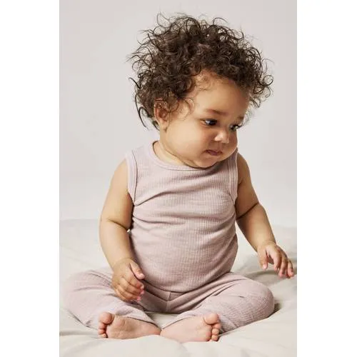 NAME IT BABY slim babybroek met wol lila, foto 3