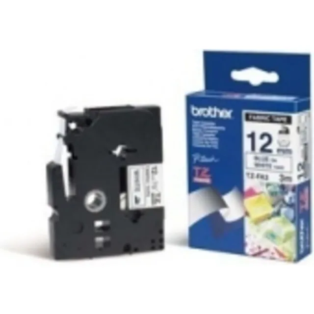 Brother TZe-FA3 Tape Blauw op wit (12 mm)