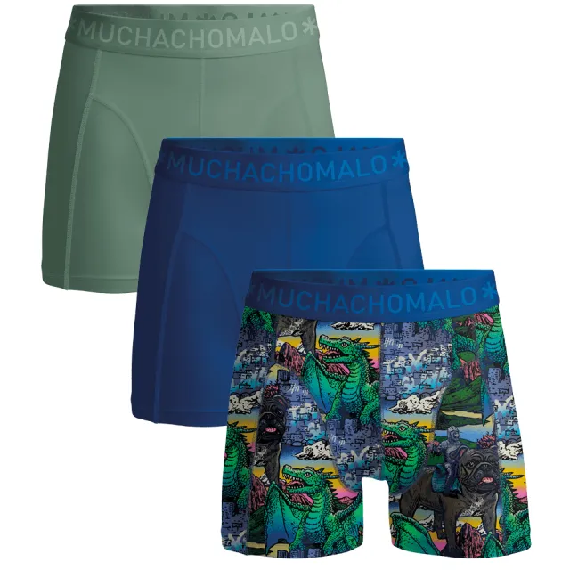 Muchachomalo Heren 3-pack Boxershorts Veelkleurig