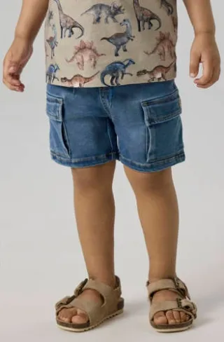 NAME IT NMMBEN jeansshort denimblauw, foto 4