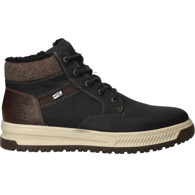 Rieker veterboots zwart