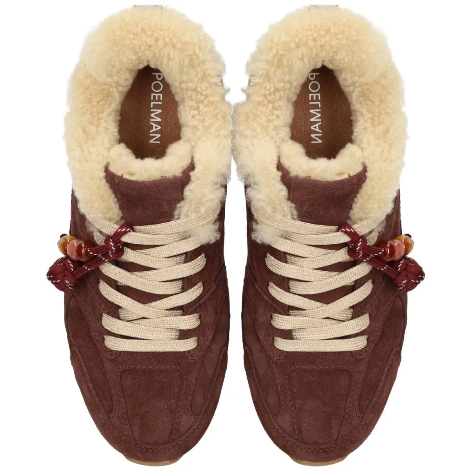 Poelman Jenn suède sneakers - bordeaux, foto 3