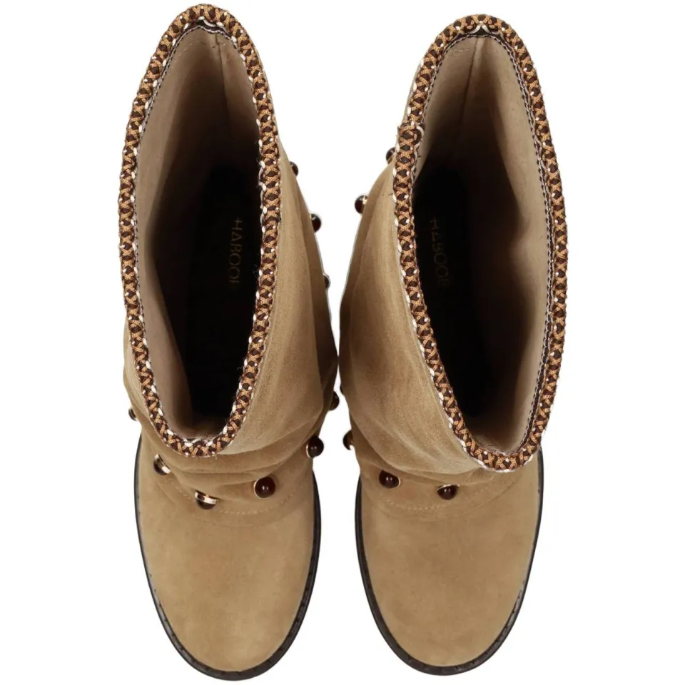 Haboob suède laarzen met studs - beige, foto 2