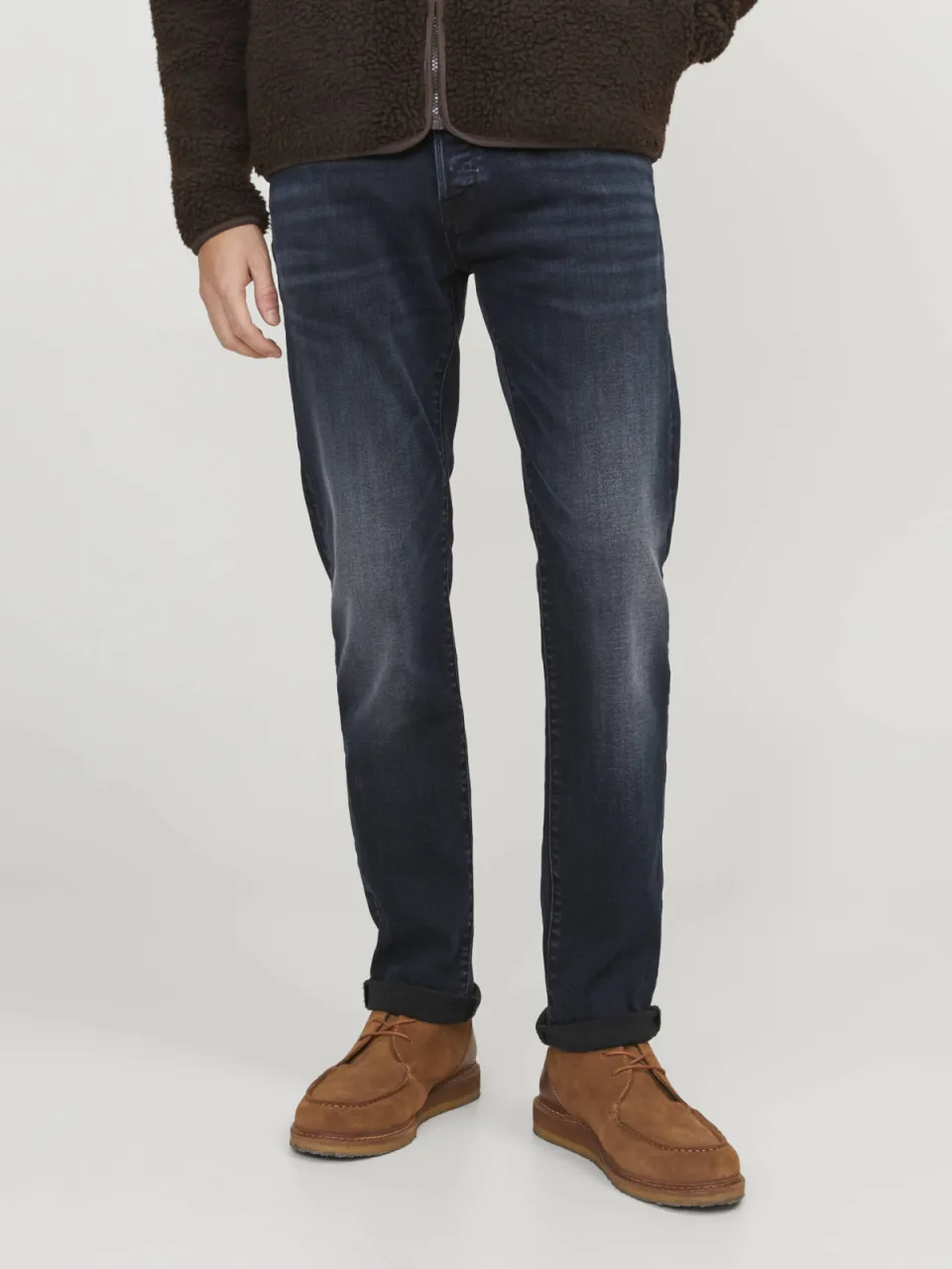 Jack & Jones JEANS INTELLIGENCE slim fit jeans JJIGLENN blue denim, foto 4
