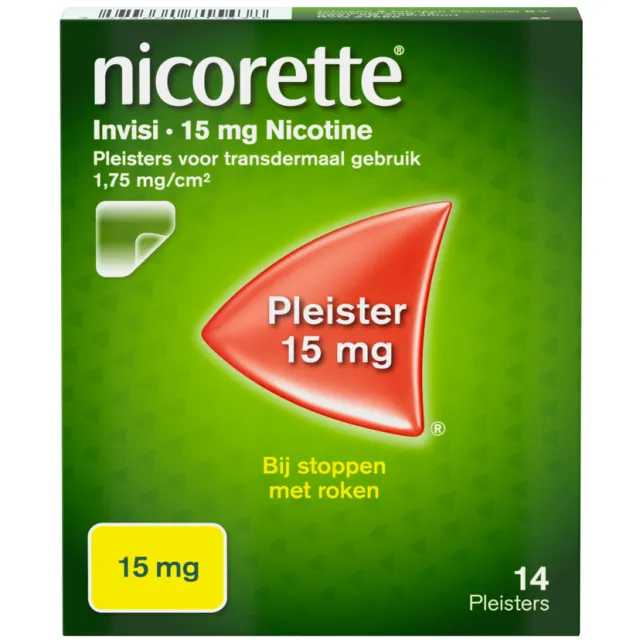 Nicorette Invisi Patch Pleisters 15mg 14 stuks