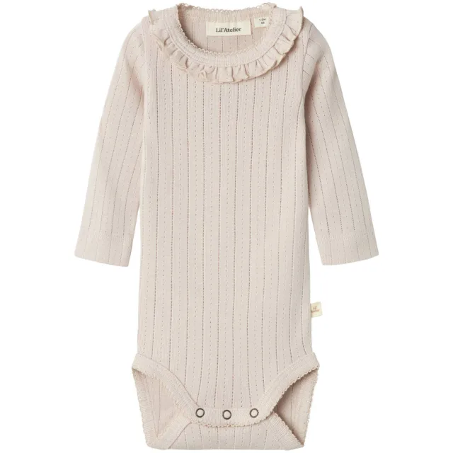 Lil' Atelier BABY romper NBFRACHEL beige, foto 2