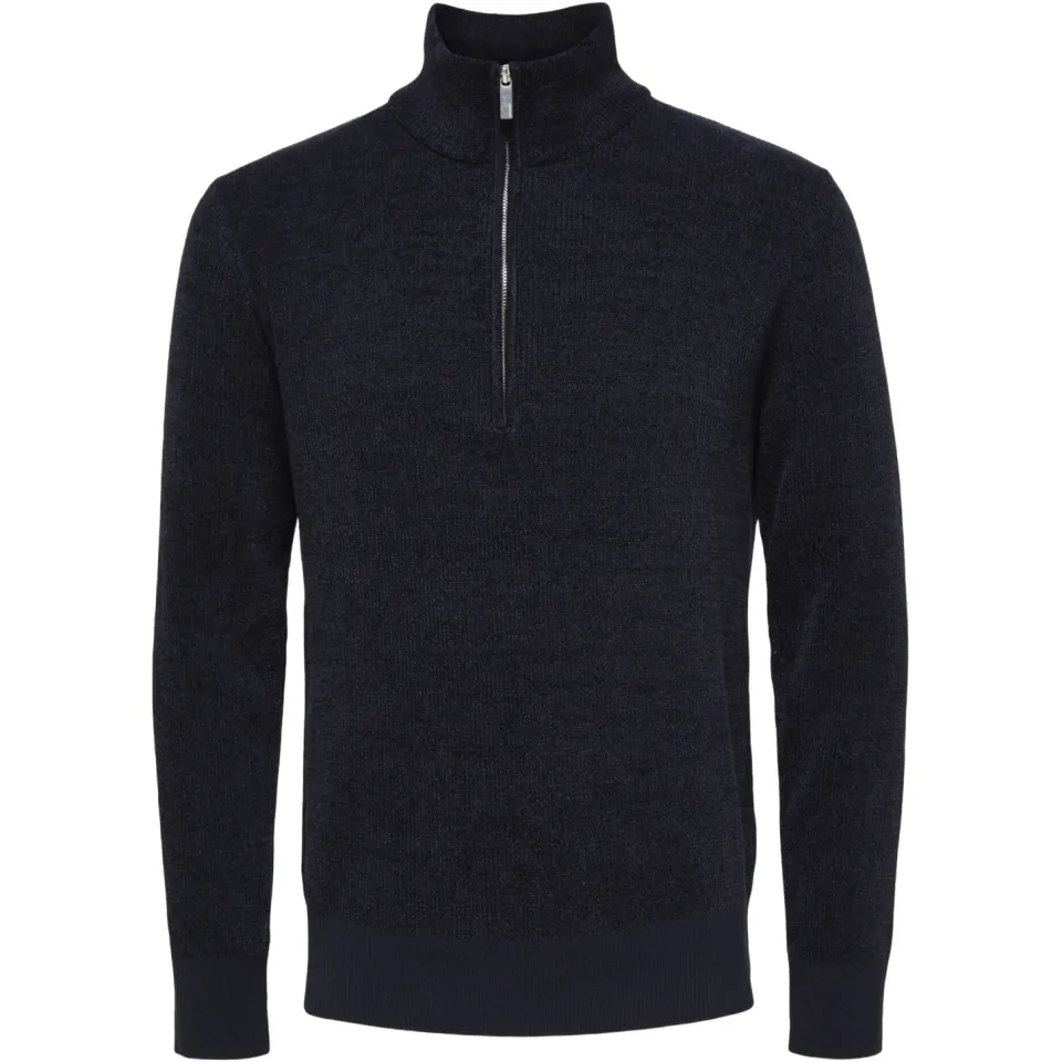 Selected regular fit gebreide trui - donkerblauw, foto 2